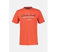 LERROS T-Shirt unifarben mit Print und 1/2-Ärmeln - Vivid Red 5XL