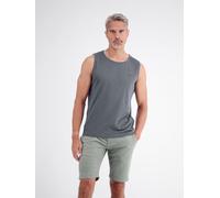 Tanktop LERROS, Herren, Gr. XL, lava grau, Single Jersey, Obermaterial: 100% Baumwolle, unifarben, regular fit hüftbedeckend, Rundhals, Tops Tanktop, Sommershirt/ärmellos mit Logodruck (81369032-XL) l