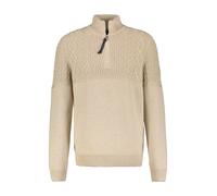 Strickpullover LERROS "LERROS Stricktroyer mit Cable-Muster" Gr. XXL, beige (tender melange) Herren Pullover (52606121-XXL) tender beige melange