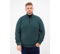 LERROS Troyer in 2-Tone-Optik aus Baumwollstrick, große Größen - Cedar Green 3XL