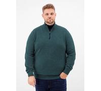 LERROS Troyer in 2-Tone-Optik aus Baumwollstrick, große Größen - Cedar Green 4XL