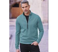 LERROS Herren Troyer - hochwertige Sweatqualität, 90% Baumwolle, 10% Polyester, Arctic Blue XXL