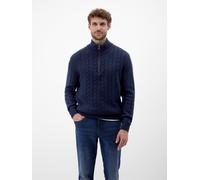 LERROS Troyer mit Zopfmuster aus Woll-Kaschmir-Mix-Klassik trifft Coolness - Classic Navy XXXL