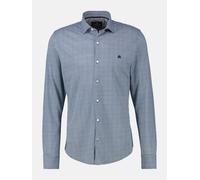 LERROS Übergrössen-Hemd mit Minimal-Karomuster - Storm Blue 6XL