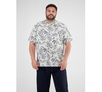 T-Shirt LERROS "LERROS", Herren, Gr. 6XL, weiß (broken weiß), 95% Baumwolle, 5% Elasthan, Rundhals, Kurzarm, Shirts (28306936-6XL) broken weiß