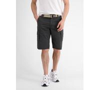 LERROS Unifarbene Cargobermuda mit Gürtel - Dark Graphite 30