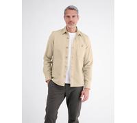 LERROS Unifarbenes Herrenhemd aus strukturierter Baumwolle - Gravel Beige S