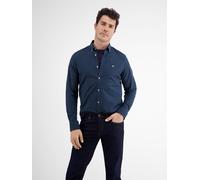 LERROS Unifarbenes Oxfordhemd - Deep Blue S