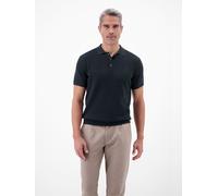 LERROS Unifarbenes Poloshirt in Strukturqualität - Classic Navy XXL