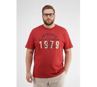 LERROS Unifarbenes T-Shirt in Übergrössen - Scandinavian Red 3XL