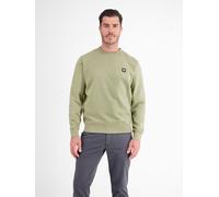 Sweatshirt LERROS "LERROS Urbaner Sweatshirtstyle", Herren, Gr. XXXL, grün (gentle reed), 50% Baumwolle, 50% Polyester, Langarm, Sweatshirts (15888342-XXXL) gentle reed