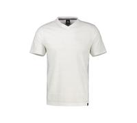 LERROS T-Shirt mit V-Neck in Strickqualität - Broken White XXXL