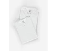 LERROS V-Neck Doppelpack Herren T-Shirt in Premium Baumwollqualität - White 3XL