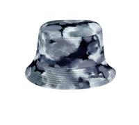 LERTREEUK Beidseitig tragbare Eimerhüte Tie-Dye-Fischerhut Sonnenhut Unisex Strand Sommerhut (DE/NL/SE/PL, Alphanumerisch, L, XL, grau)