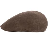 Lerwick Cap - Herren Schiebermütze aus gewachster Baumwolle - wasserabweisende Flatcap mit Stretch - atmungsaktive Cap im Vintage-Stil - Outdoor & Alltag (DE/NL/SE/PL, Alphanumerisch, S, M, Braun)