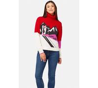 Les Alpes Turtleneck Pullover Damen - racing red - M