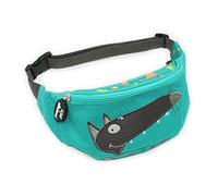 Les Deglingos - Bauchtasche für Kinder - Wolf x Les Déglingos - Spaß - ideal für Spaziergänge, Picknick - Mädchen und Jungen - Alter ab 3 Jahren - Grün