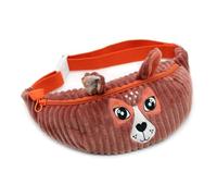 LES DÉGLINGOS Melimelos la biche Bauchtasche für Kinder, aus geripptem Velours, 21 x 9 cm, Terrakotta, ab 3 Jahren