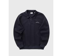 Les Deux Ben Polo Piqué Sweatshirt men Half-Zips blue in Größe:XXL