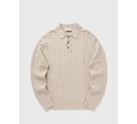 Les Deux Gustav Structured Polo Knit Light Sand Melange Beige L
