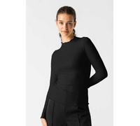 Les Lunes Langarmshirt „Fleur“ Schwarz M