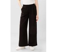 Les Lunes Lange Business Hose „Georgia Wide Leg Pants Linen“ Schwarz XS