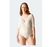 Les Lunes V-Ausschnitt Body Halbarm „Zoey“ Oat Milk XL
