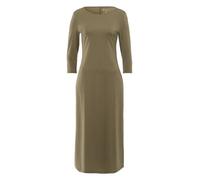 Les Lunes Wadenlanges Jersey-Kleid „Dakotaa Dress Midi“ Dusky Green L