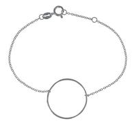 LES POULETTES BIJOUX - Sterling Silber 925 Armband Große Dünne Kreis