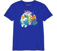 Les Schtroumpfs BOSMURFTS028 Jungen T-Shirt Because I'm Happy Butterfly, Royal, Größe 10 Jahre, Königsblau, 10 Jahre