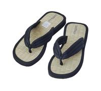 Les Tôngs Juncus-S Gesunde - vegane & Offene Wellness Zimtlatschen - Flip Flops Schwarz 35/36