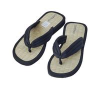 Les Tôngs Juncus-S Gesunde - vegane & Offene Wellness Zimtlatschen - Flip Flops Schwarz 41/42
