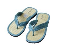Les Tôngs Juncus-S Gesunde - vegane & Offene Wellness Zimtlatschen - Flip Flops Türkis 41/42