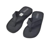 Les Tôngs Juncus-V Natur - Offene & vegane Zimtsandalen mit Zimtsohle Flip Flops Schwarz 41/42