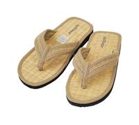 Les Tôngs Juncus-V Plaits - vegane & Gesunde Zimtlatschen Zimtsohle Flip Flops 45/46