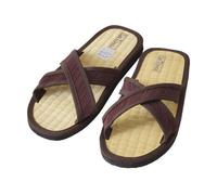 Les Tôngs Juncus-X Classic Zimtlatschen - Gesunde & vegane Zimtsohle Flip Flops Braun 45/46
