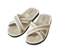 Les Tôngs JUTE-X - gesunde Zimtlatschen mit Jute - Zimtsohle - Flip Flops Jute/Weiß 41/42