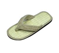 Les Tongs Unisex Erwachsene Zimt Flip-Flop 'Cotton Flip', Farbe: Natur, Gr.: 45/46