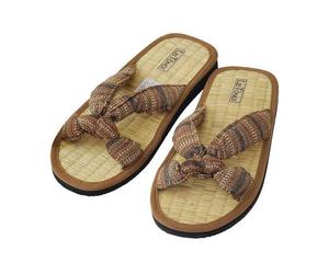 Les Tôngs Vietnam Juncus-K - vegane Zimtlatschen Gesunde Zimtsohle Flip Flops Natur 35/36