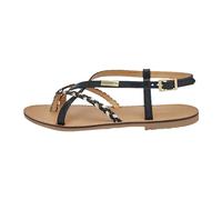 Les Tropeziennes Ledersandalen von M.belarbi Chou, Schwarz Multi, 36 EU