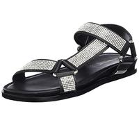 LES TROPEZIENNES PAR M. BELARBI Damen Caspy Sandale, schwarz/silberfarben, 38 EU