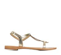 Les Tropéziennes par M. Belarbi Hamat, Damen Slingback Sandalen, Gold (Or/serpent), 40 EU