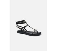 Les Tropéziennes Damen Sandale Coralie – flach, Schwarz – Größe 41