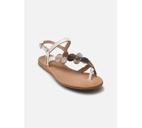 LES TROPEZIENNES PAR M. BELARBI Damen Holly Schuhe zwischen den Fingern, Weiß/Gold, 37 EU