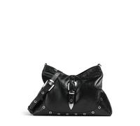 Les Visionnaires Elisa Rivet Glossy Beuteltasche schwarz, Leder, Damen