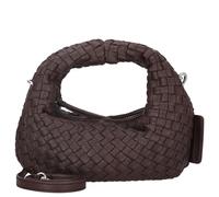 LES VISIONNAIRES Greta Micro weave Handtasche Leder 20 cm lila