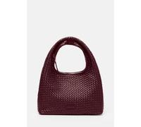 LES VISIONNAIRES - Handtasche Mit Reißversc Jade Weave Silky Aubergine Bordo