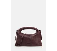 LES VISIONNAIRES - Handtasche Mit Reißversc Sadie Weave Silky Aubergine Bordo