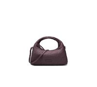 LES VISIONNAIRES Ledertasche - Henkeltasche SADIE GRANDE WEAVE SILKY dunkelrot