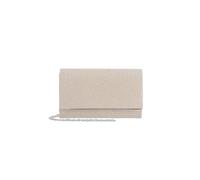Leslii Clutch Handtasche Damen-Tasche Festlich Hochzeit Abschlussball Tasche (Glitzer Creme)
